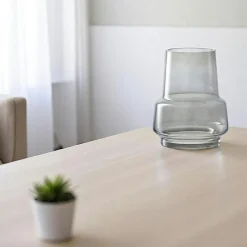 Vases| Vase en verre fumé gris
