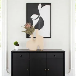 Vases| Vase soliflore design, couleur sable